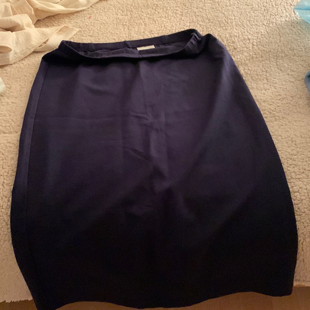 Long blue skirt